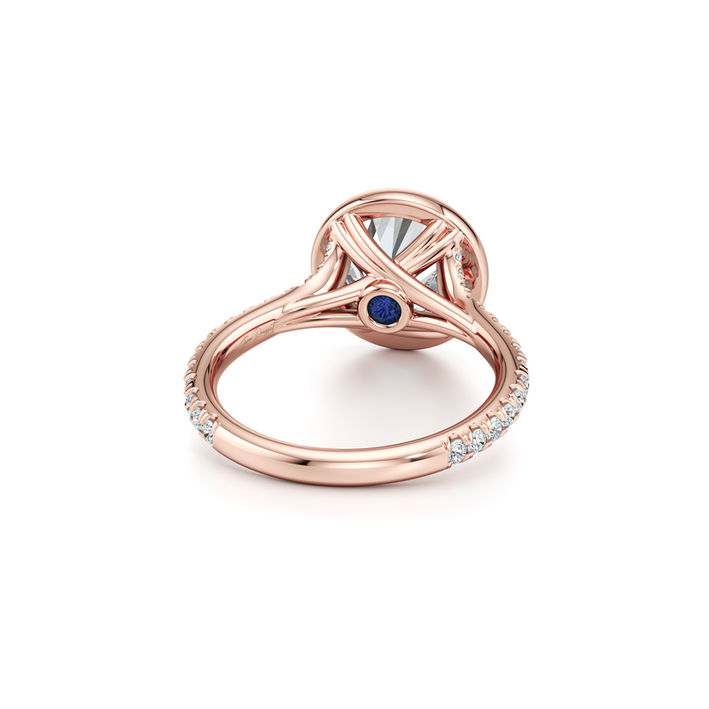 Elle Bezel Solitaire Lab Diamond Engagement Ring image 13