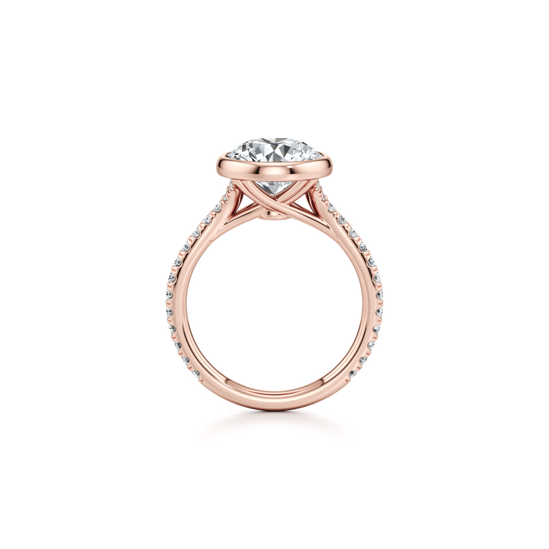 Elle Bezel Solitaire Lab Diamond Engagement Ring image 14