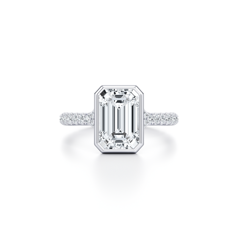Elle Bezel Solitaire Lab Diamond Engagement Ring image 61