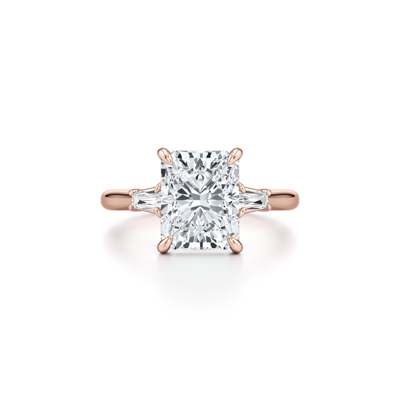 Chelsea Baguette Three Stone Lab Diamond Engagement Ring image 91