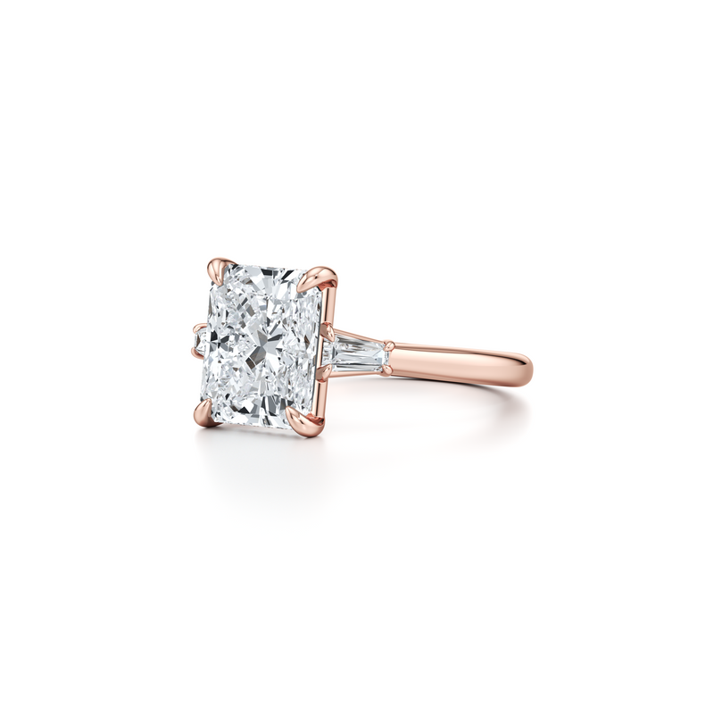 Chelsea Baguette Three Stone Lab Diamond Engagement Ring image 92