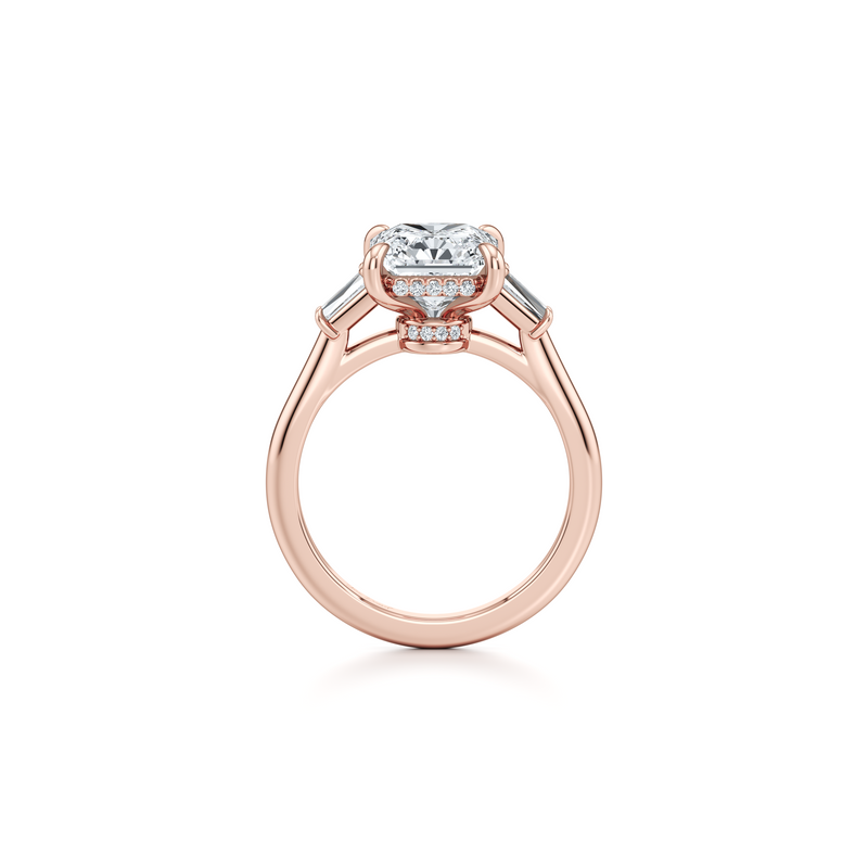 Chelsea Baguette Three Stone Lab Diamond Engagement Ring image 94