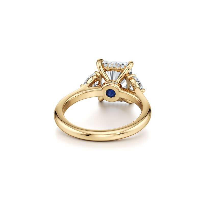 Chelsea Heart Three Stone Lab Diamond Engagement Ring image 88