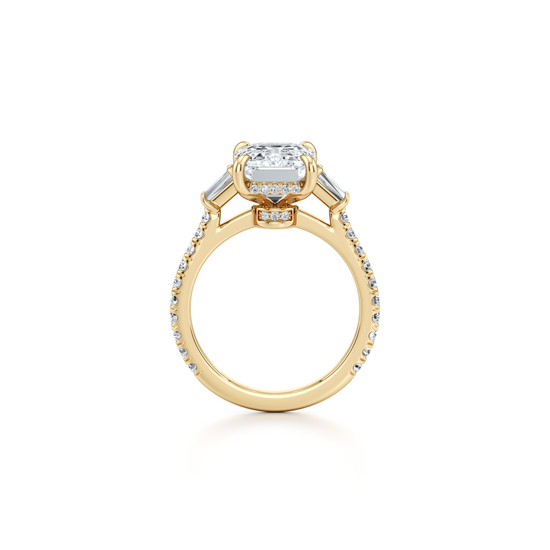 Chelsea Baguette Three Stone Lab Diamond Engagement Ring image 68
