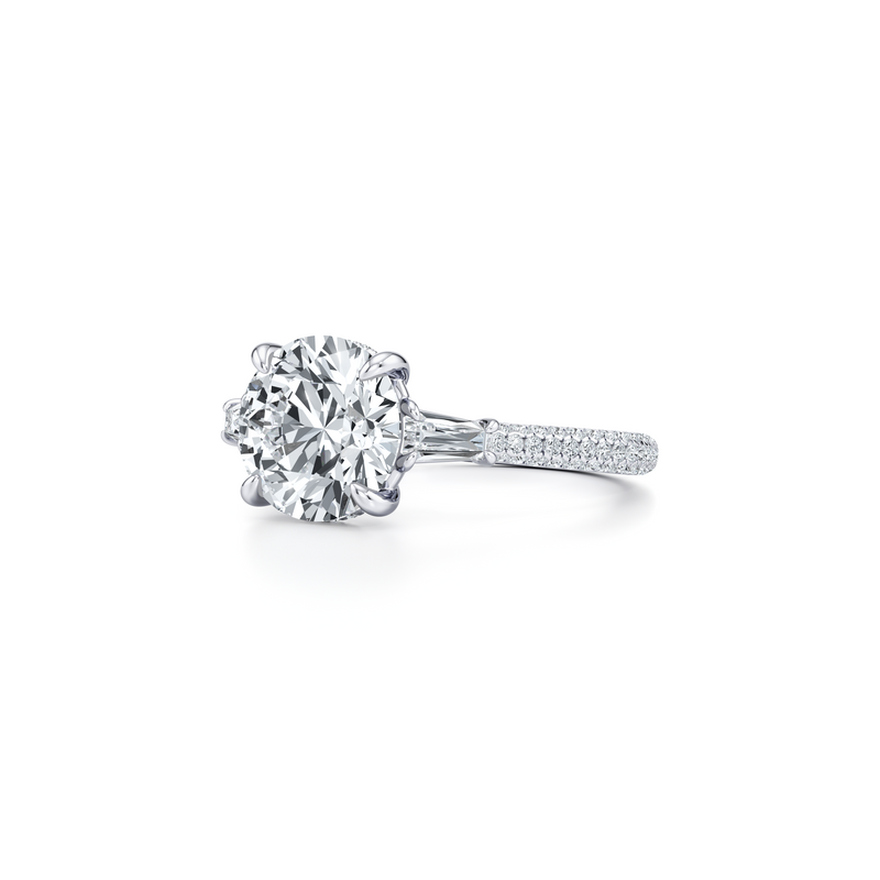 Chelsea Baguette Three Stone Lab Diamond Engagement Ring image 42