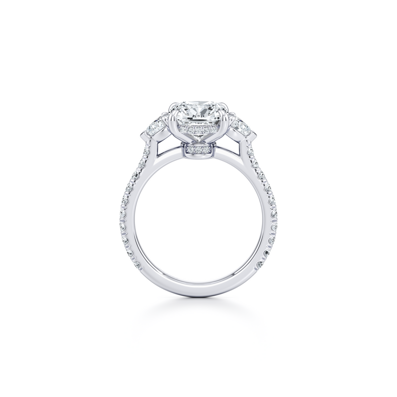 Chelsea Heart Three Stone Lab Diamond Engagement Ring image 84