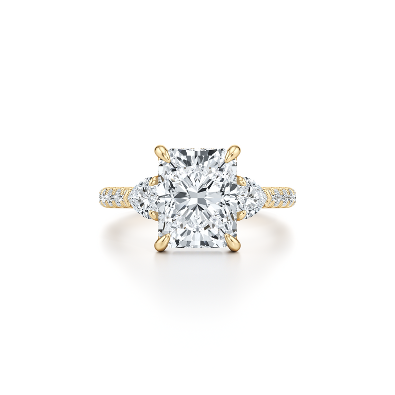 Chelsea Heart Three Stone Lab Diamond Engagement Ring image 66