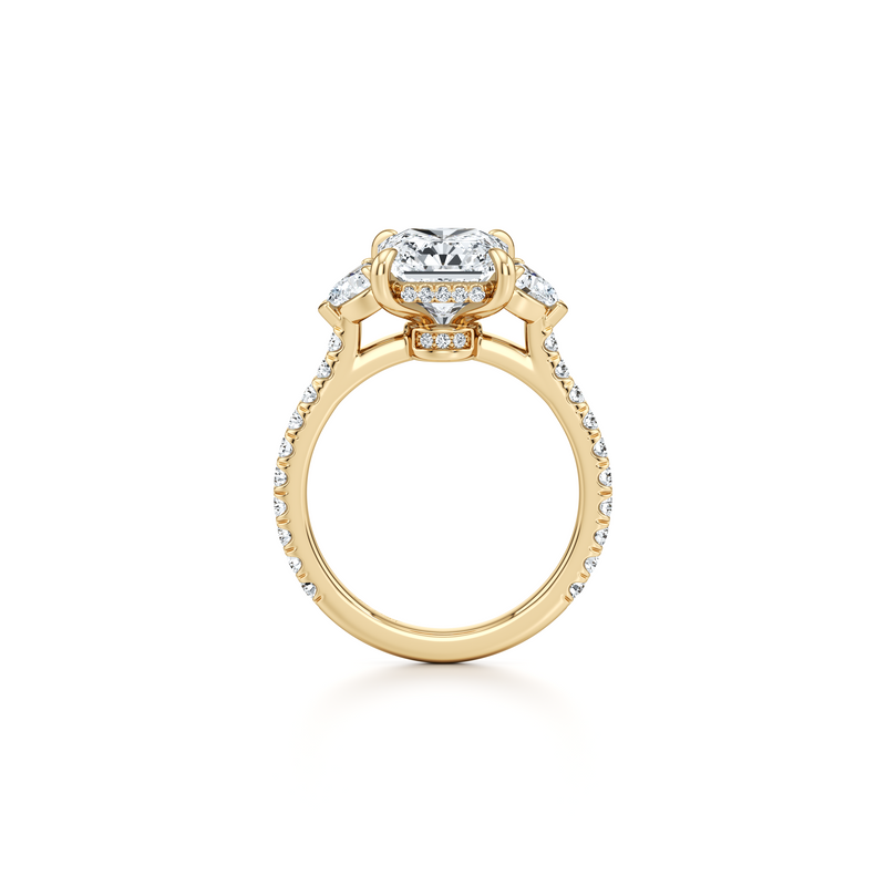 Chelsea Heart Three Stone Lab Diamond Engagement Ring image 69