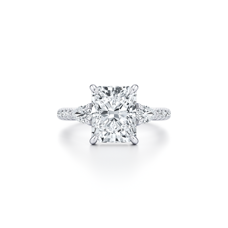 Chelsea Pear Three Stone Lab Diamond Engagement Ring image 41