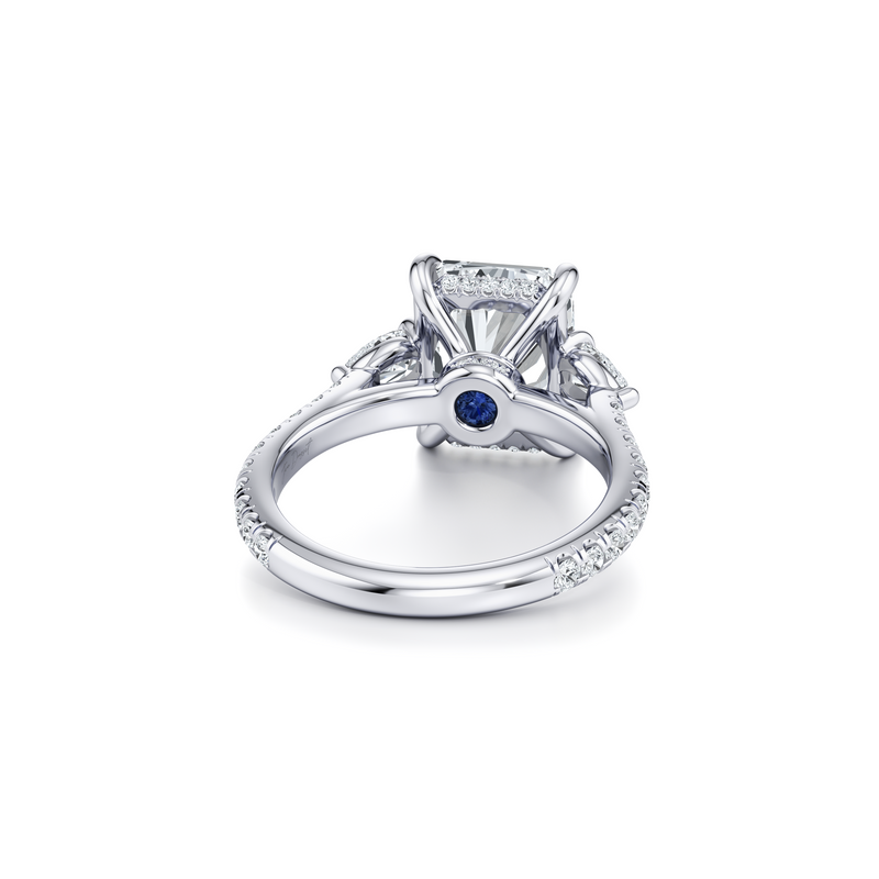 Chelsea Pear Three Stone Lab Diamond Engagement Ring image 43