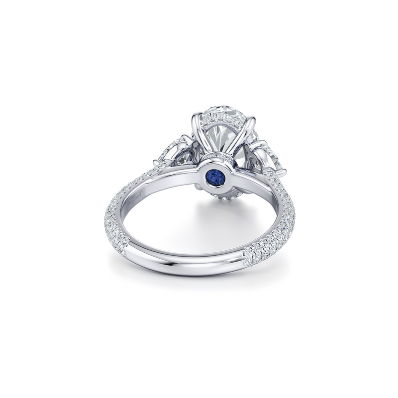 Chelsea Heart Three Stone Lab Diamond Engagement Ring image 23