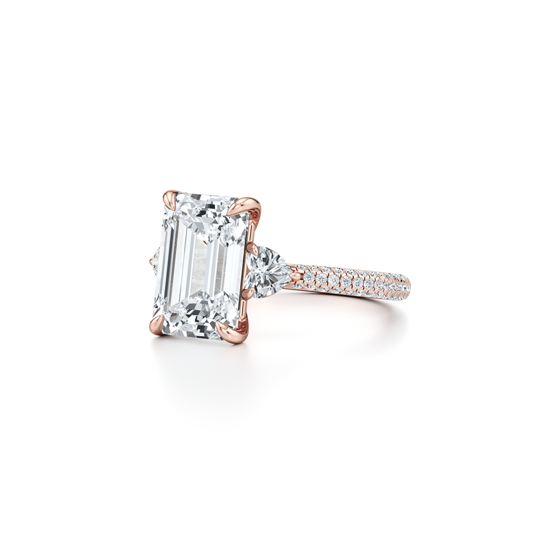 Chelsea Heart Three Stone Lab Diamond Engagement Ring image 72
