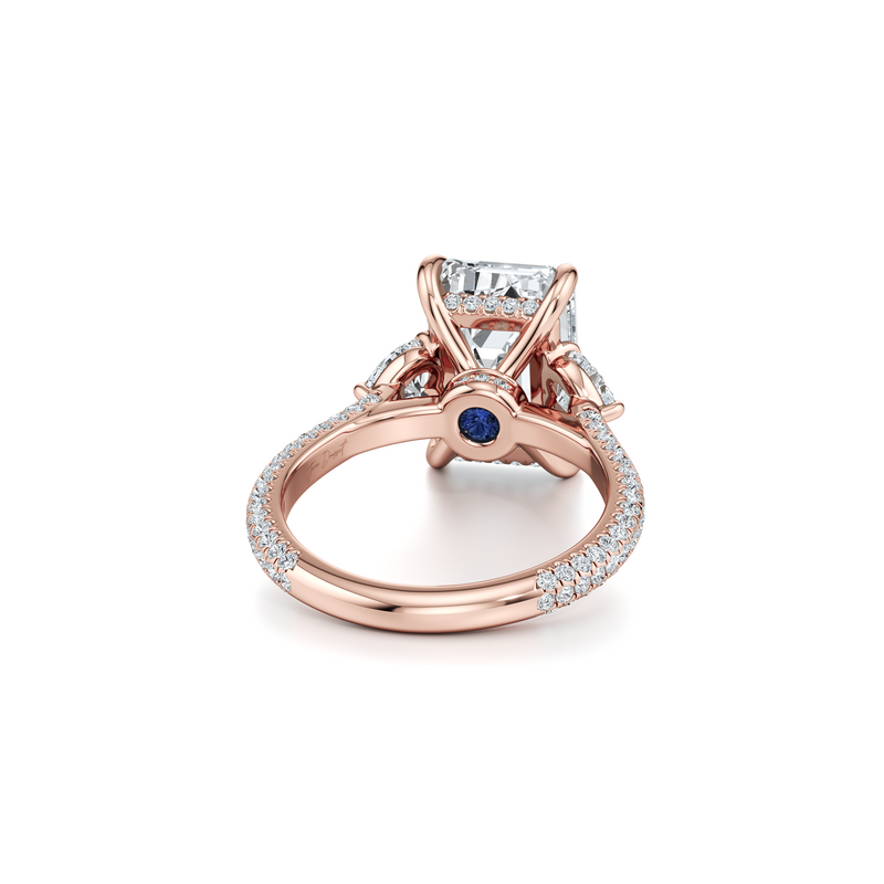 Chelsea Heart Three Stone Lab Diamond Engagement Ring image 73