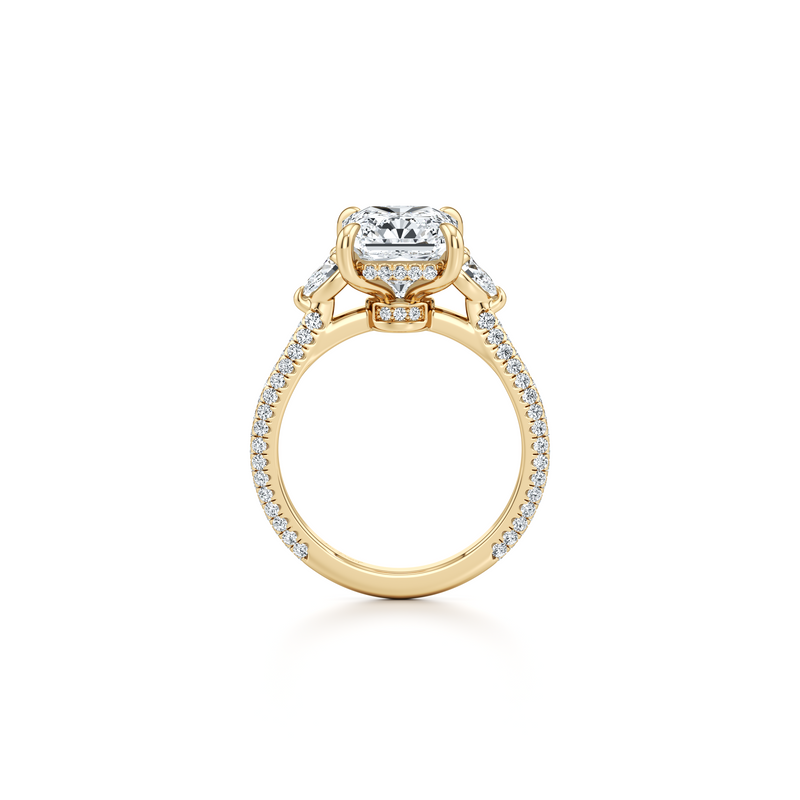 Chelsea Pear Three Stone Lab Diamond Engagement Ring image 49