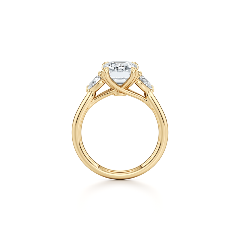 Elle Pear Three Stone Lab Diamond Engagement Ring image 69