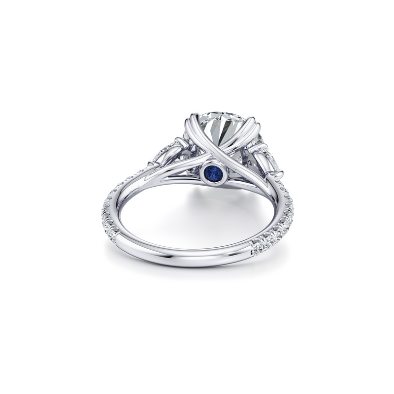 Elle Pear Three Stone Lab Diamond Engagement Ring image 18