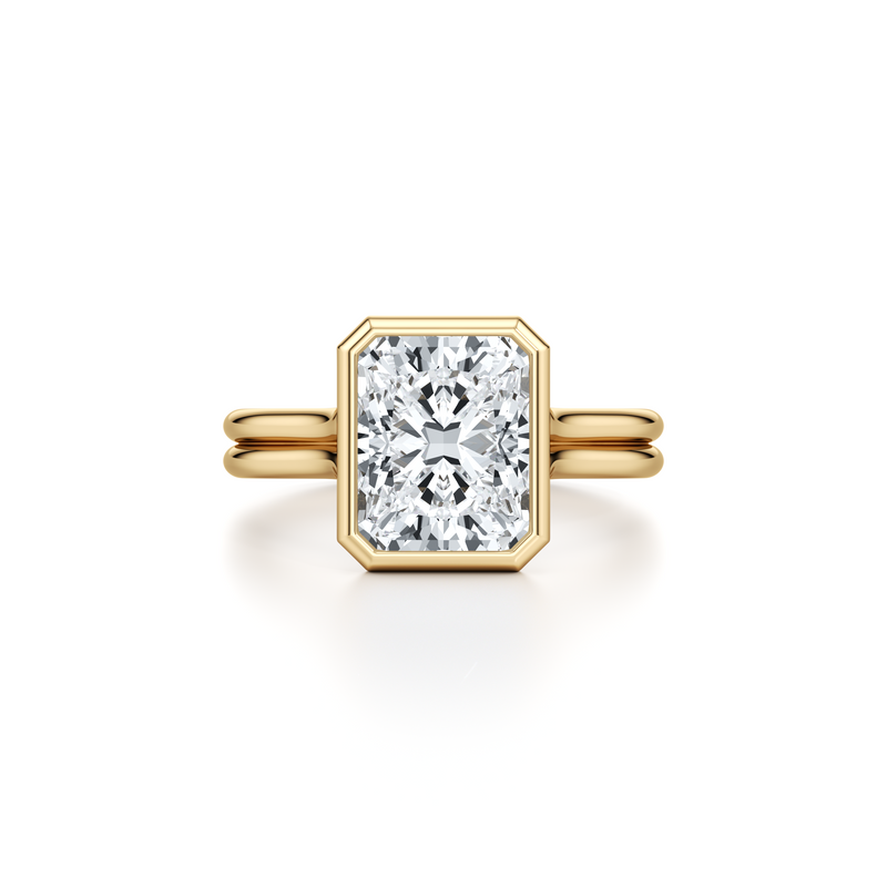 Elle Bezel Solitaire Lab Diamond Engagement Ring image 86