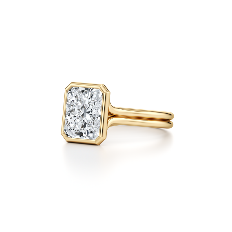 Elle Bezel Solitaire Lab Diamond Engagement Ring image 87