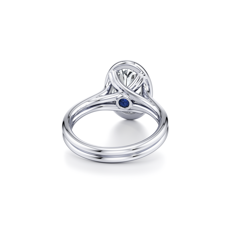 Elle Bezel Solitaire Lab Diamond Engagement Ring image 23