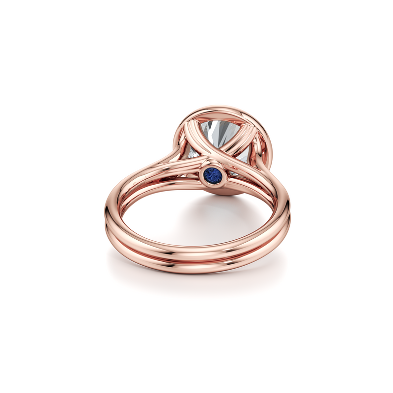Elle Bezel Solitaire Lab Diamond Engagement Ring image 14