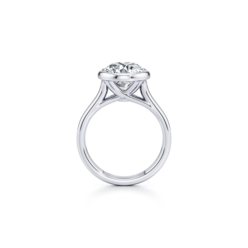 Elle Bezel Solitaire Lab Diamond Engagement Ring image 3