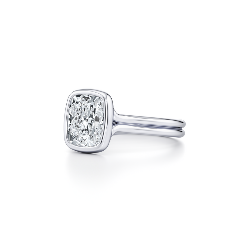 Elle Bezel Solitaire Lab Diamond Engagement Ring image 42