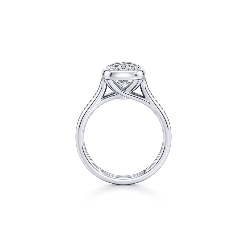 Elle Bezel Solitaire Lab Diamond Engagement Ring image 43