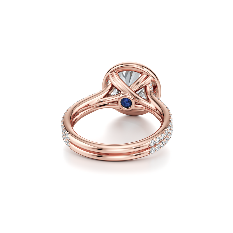 Elle Bezel Solitaire Lab Diamond Engagement Ring image 13