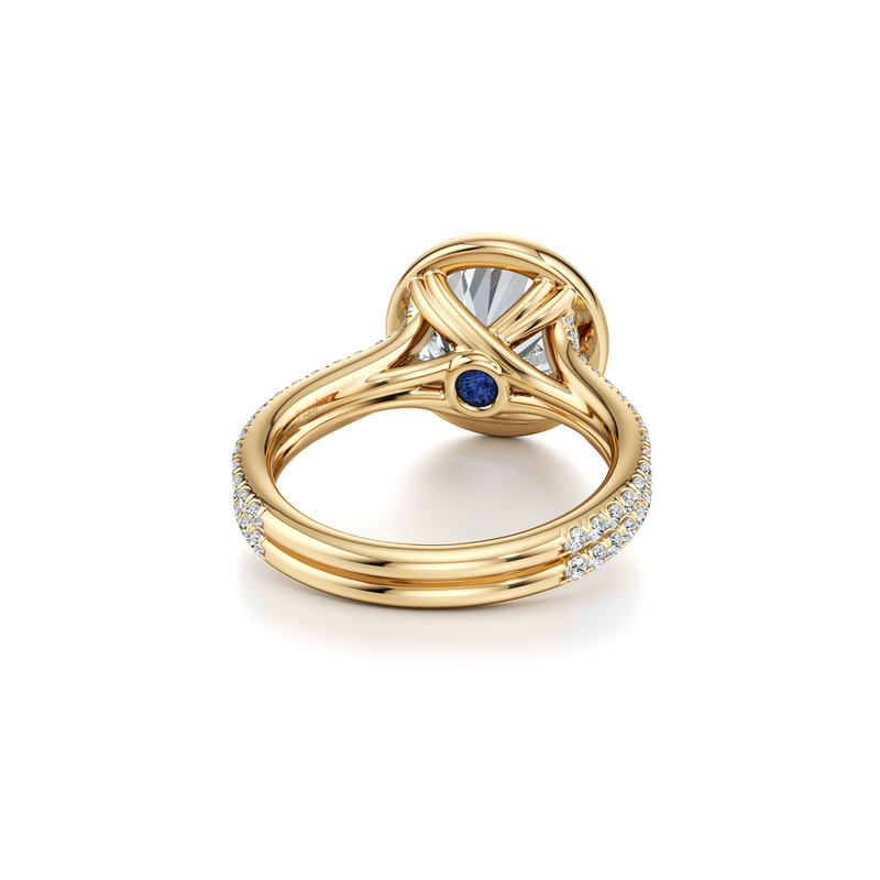 Elle Bezel Solitaire Lab Diamond Engagement Ring image 8