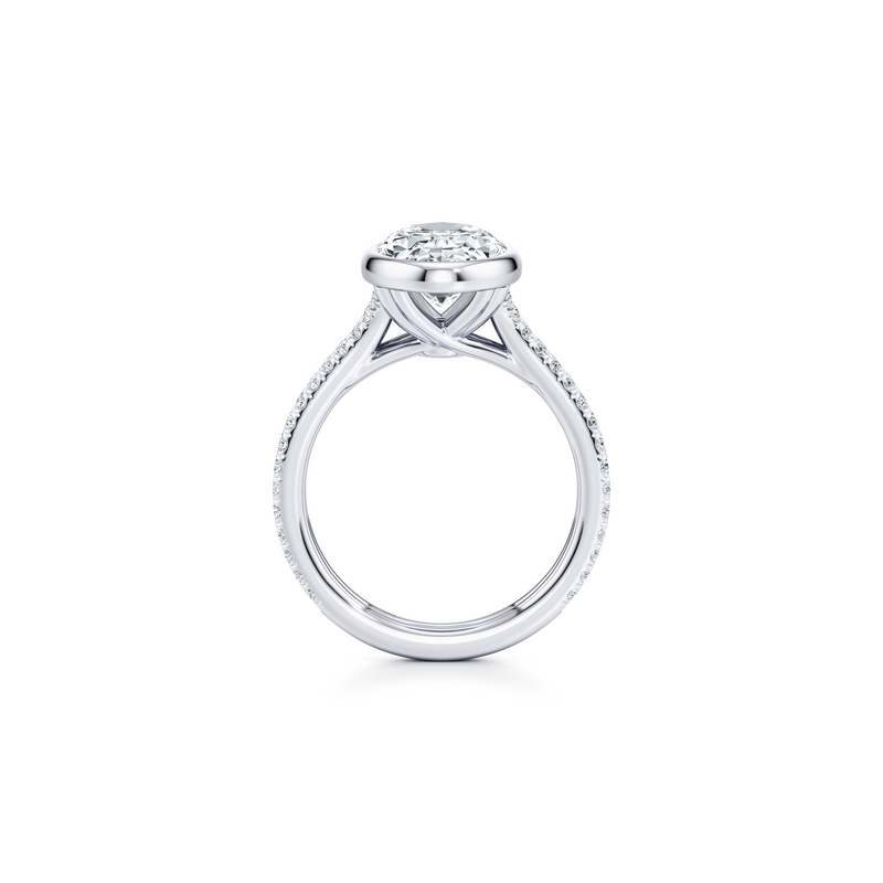 Elle Bezel Solitaire Lab Diamond Engagement Ring image 23
