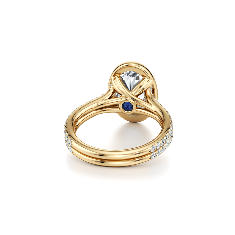 Elle Bezel Solitaire Lab Diamond Engagement Ring image 29