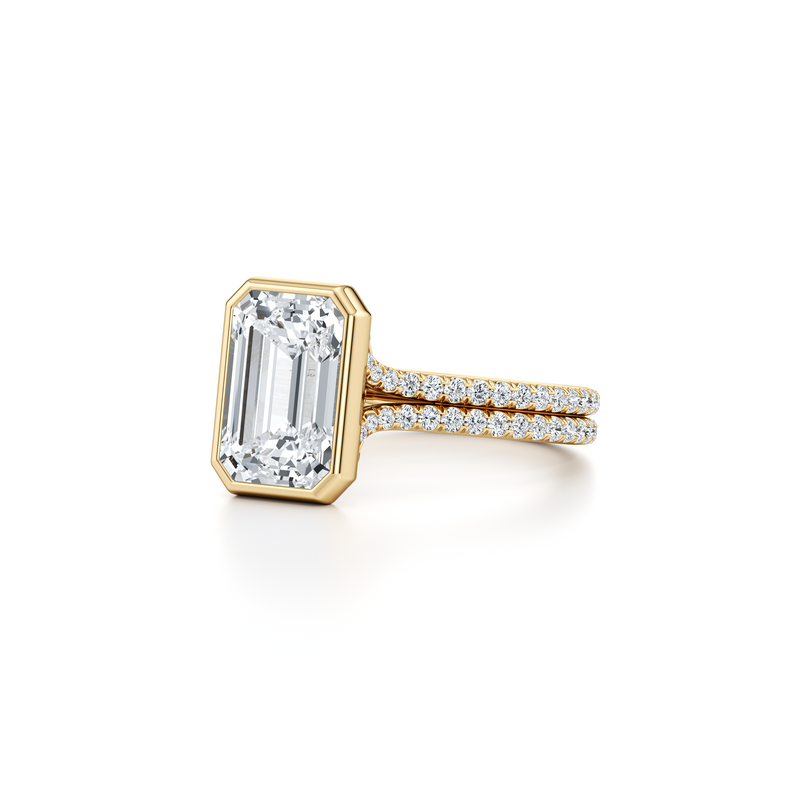 Elle Bezel Solitaire Lab Diamond Engagement Ring image 67