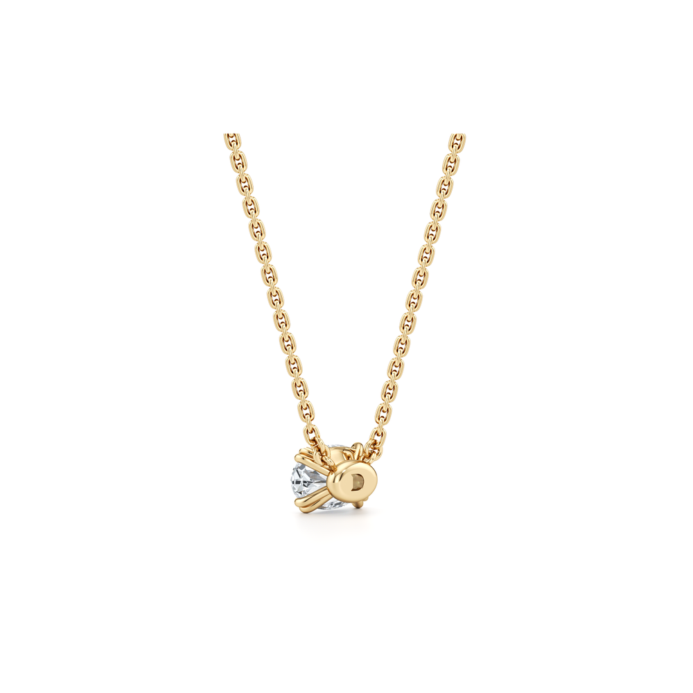 Elle Oval Pendant 18k Yellow Gold 1 CTW Front View