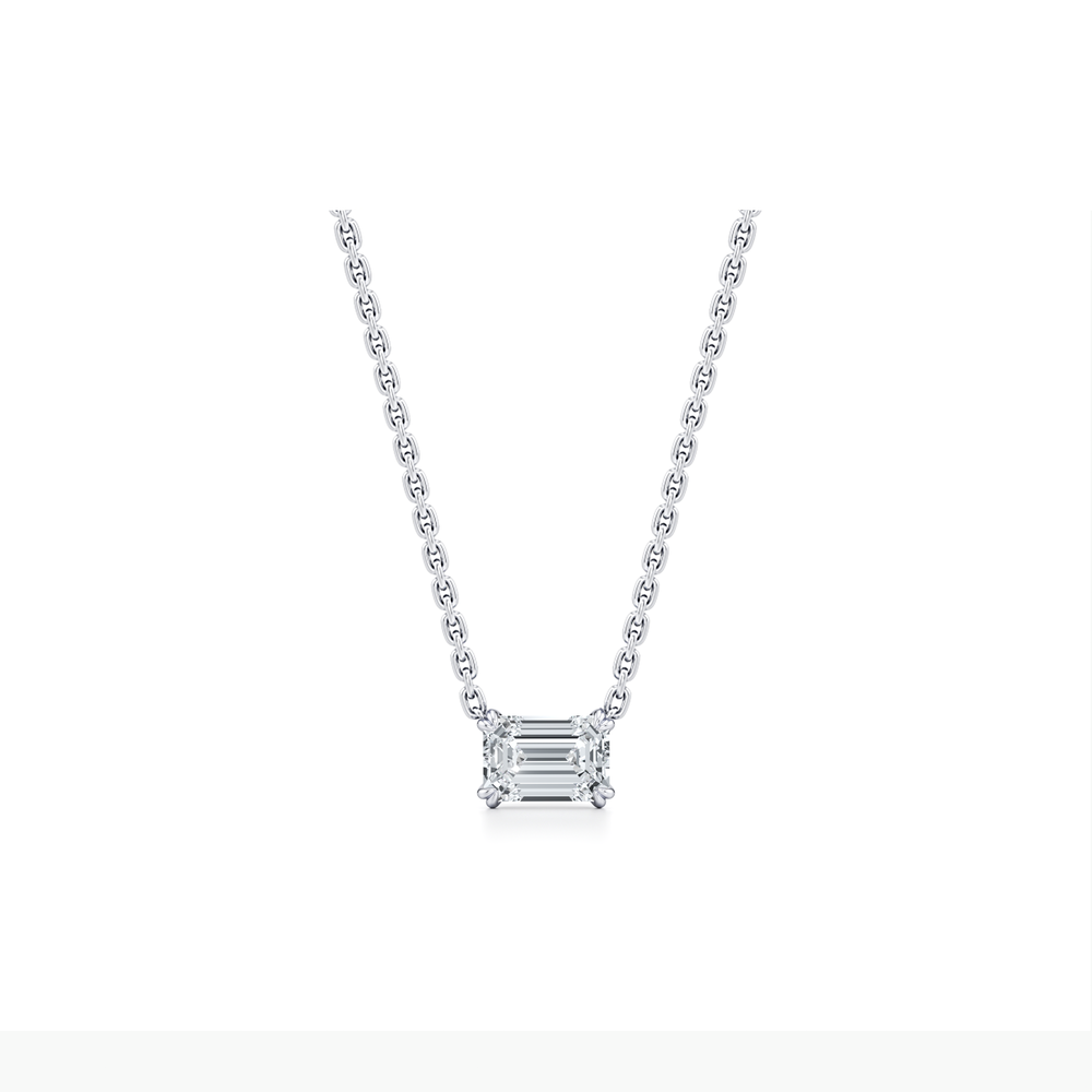 Elle Lab Diamond Emerald Pendant image 10