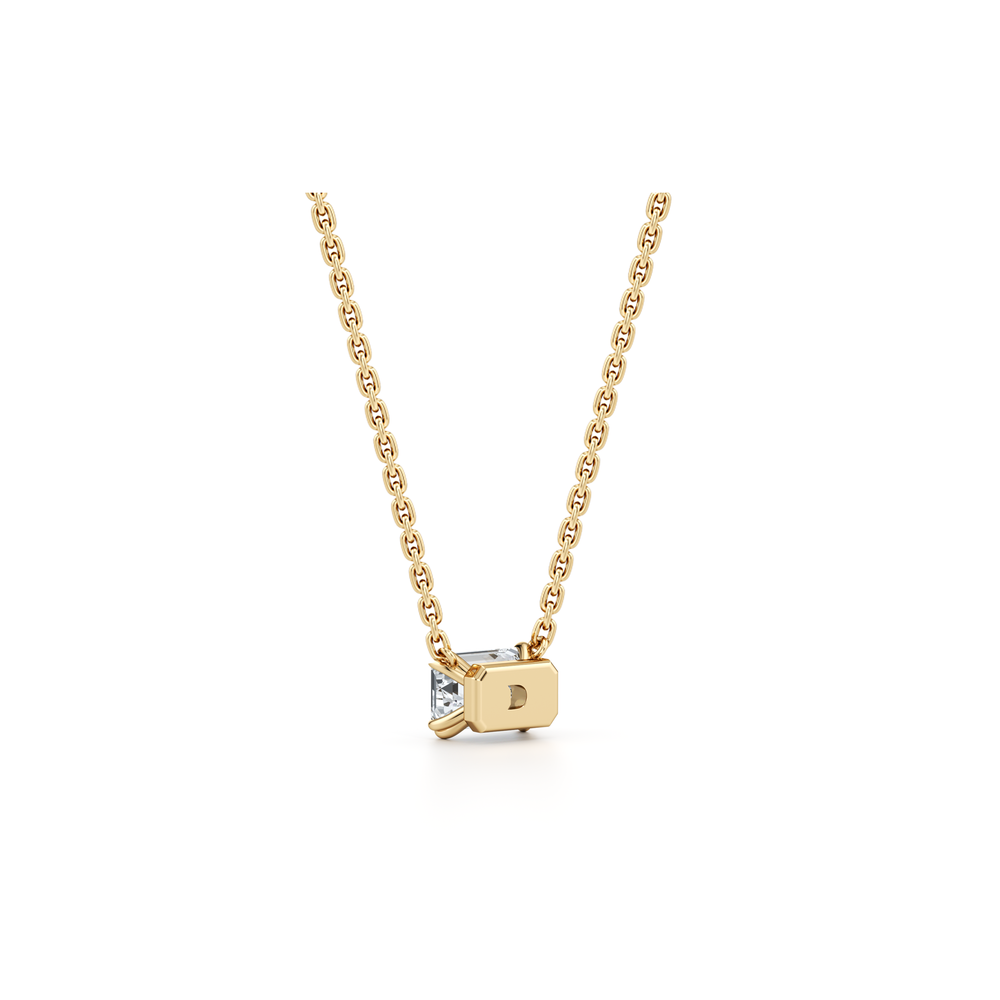 Elle Lab Diamond Emerald Pendant image 6