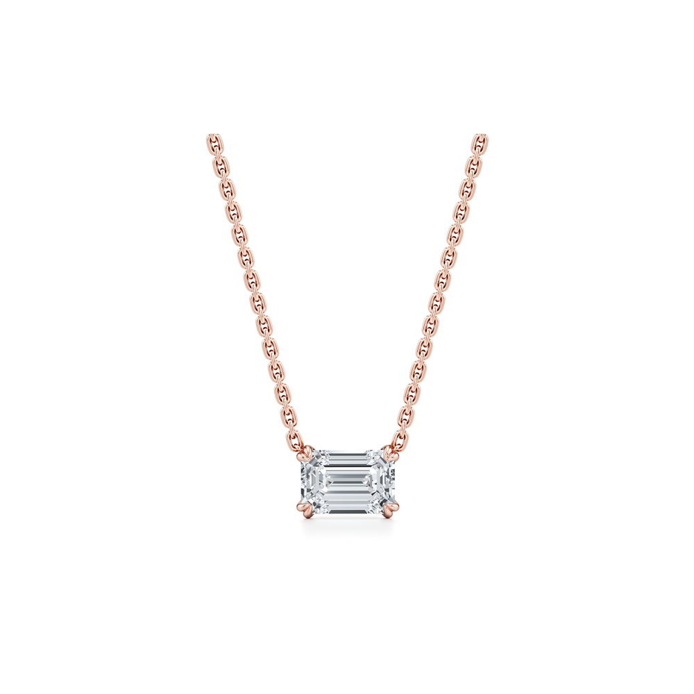 Elle Lab Diamond Emerald Pendant image 19