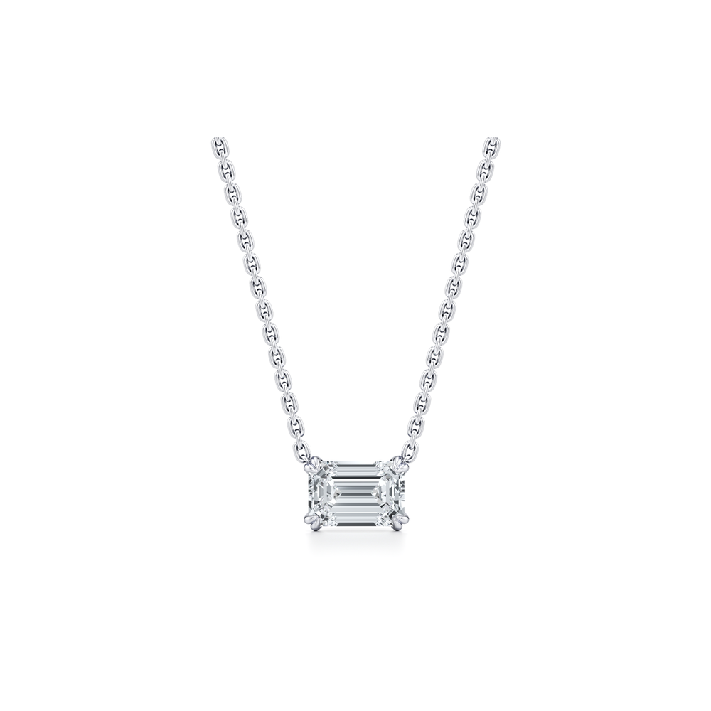 Elle Lab Diamond Emerald Pendant image 13