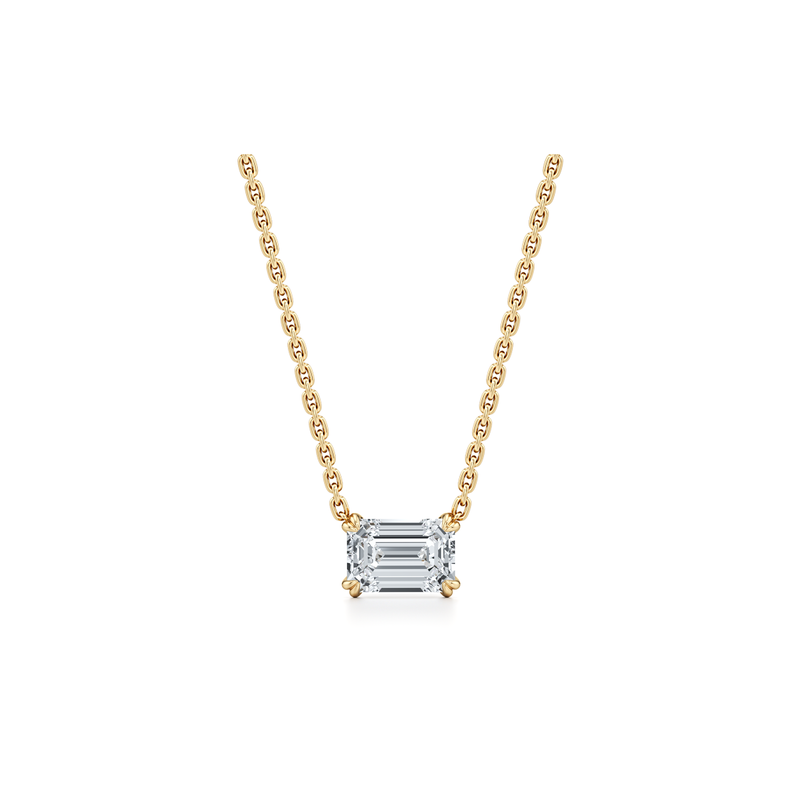 Elle Lab Diamond Emerald Pendant image 16