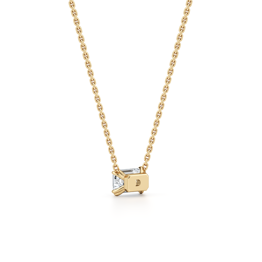 Elle Lab Diamond Emerald Pendant image 18
