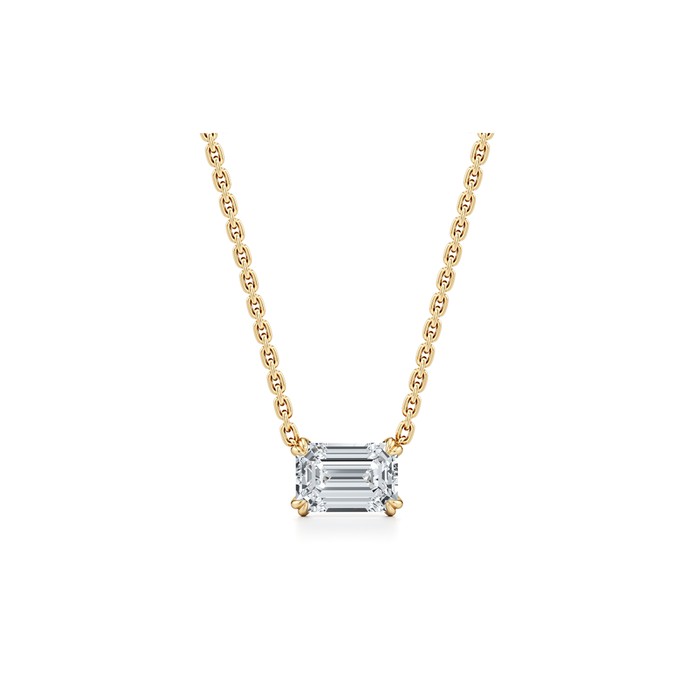 Elle Lab Diamond Emerald Pendant image 28