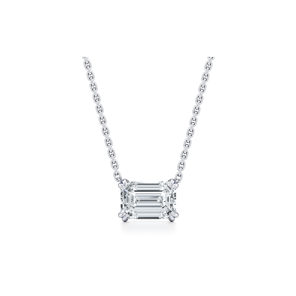 Elle Lab Diamond Emerald Pendant image 37
