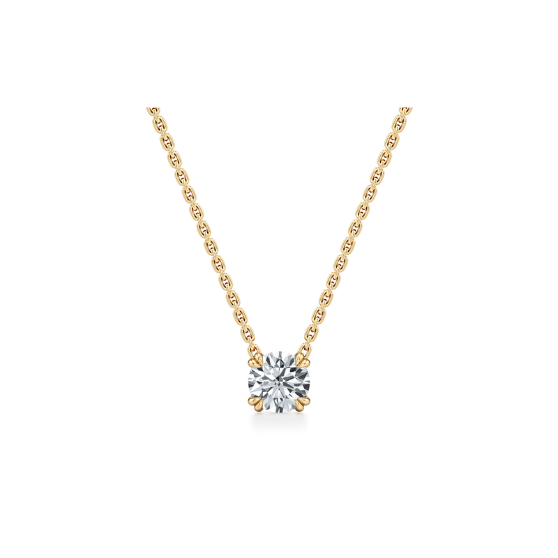 Elle Round Brilliant Pendant image 4