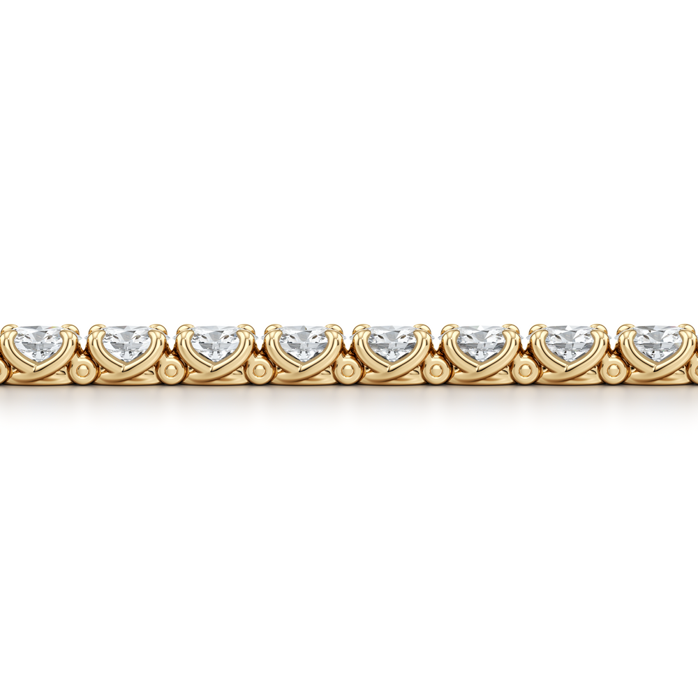 Elle Oval Lab Diamond Tennis Bracelet image 7