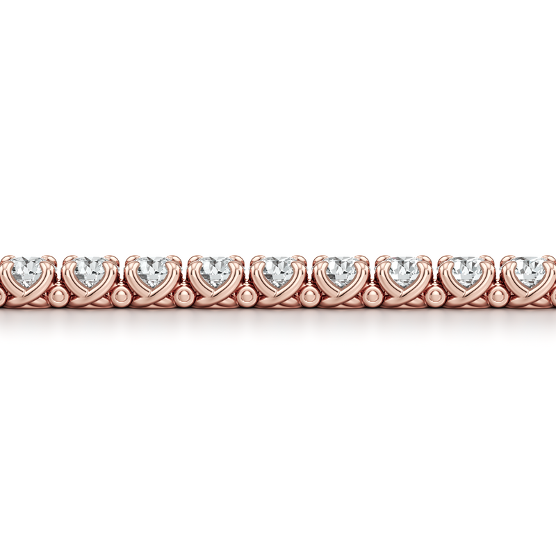 Elle Round Brilliant Lab Diamond Tennis Bracelet image 12