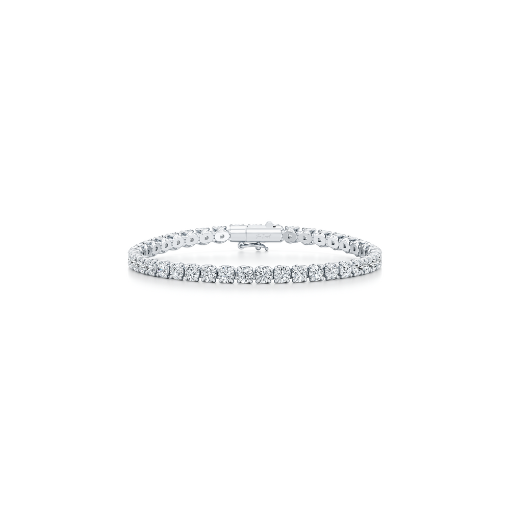 Elle Round Brilliant Lab Diamond Tennis Bracelet image 1