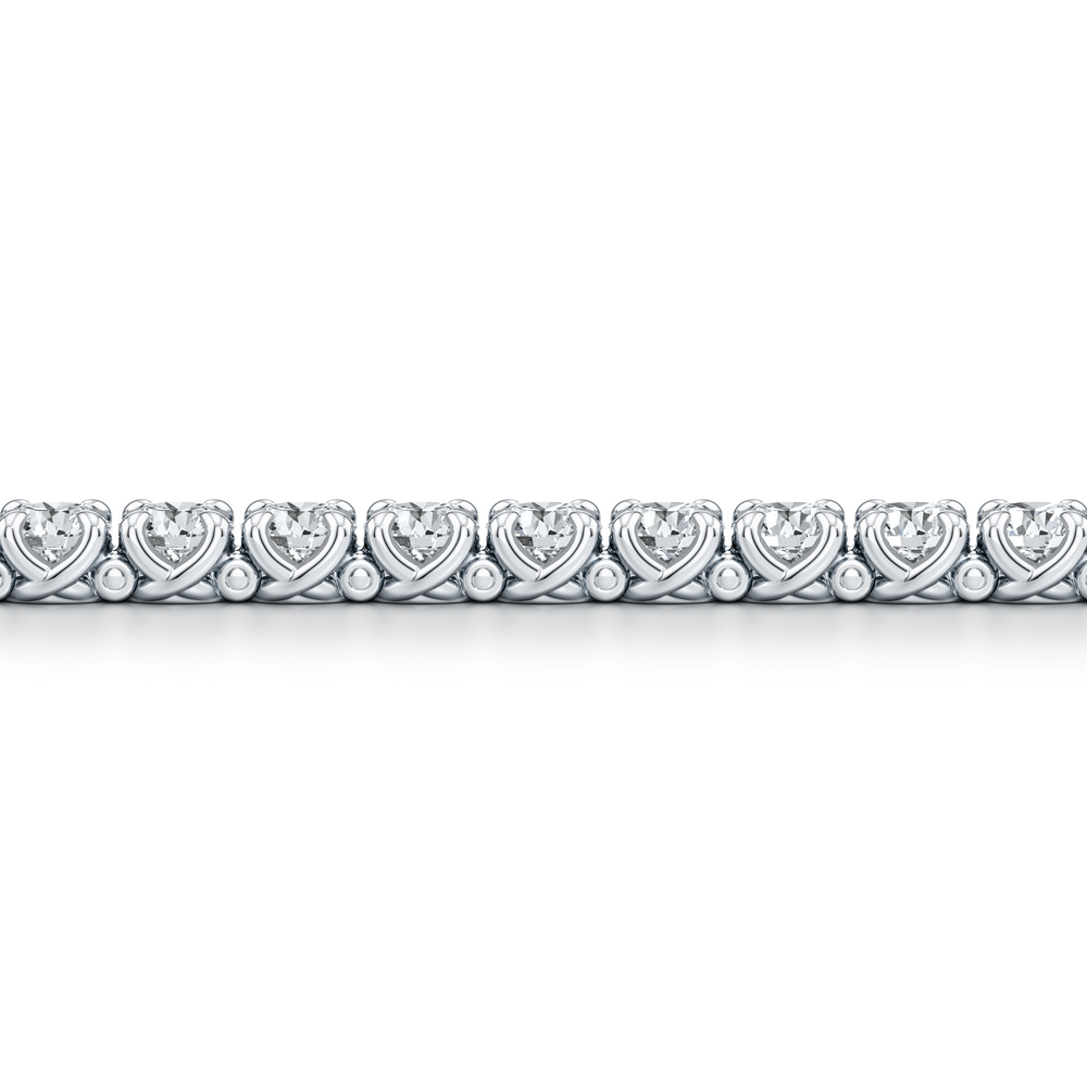 Elle Round Brilliant Lab Diamond Tennis Bracelet image 2