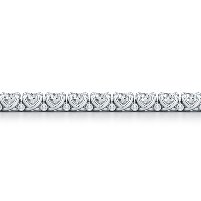 Elle Round Brilliant Lab Diamond Tennis Bracelet image 2