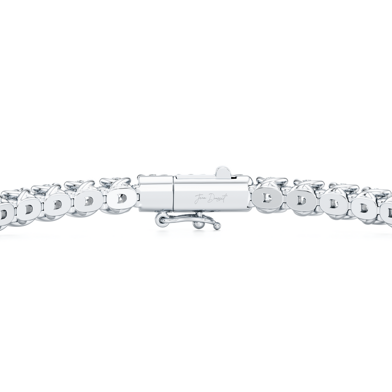 Elle Round Brilliant Lab Diamond Tennis Bracelet image 3