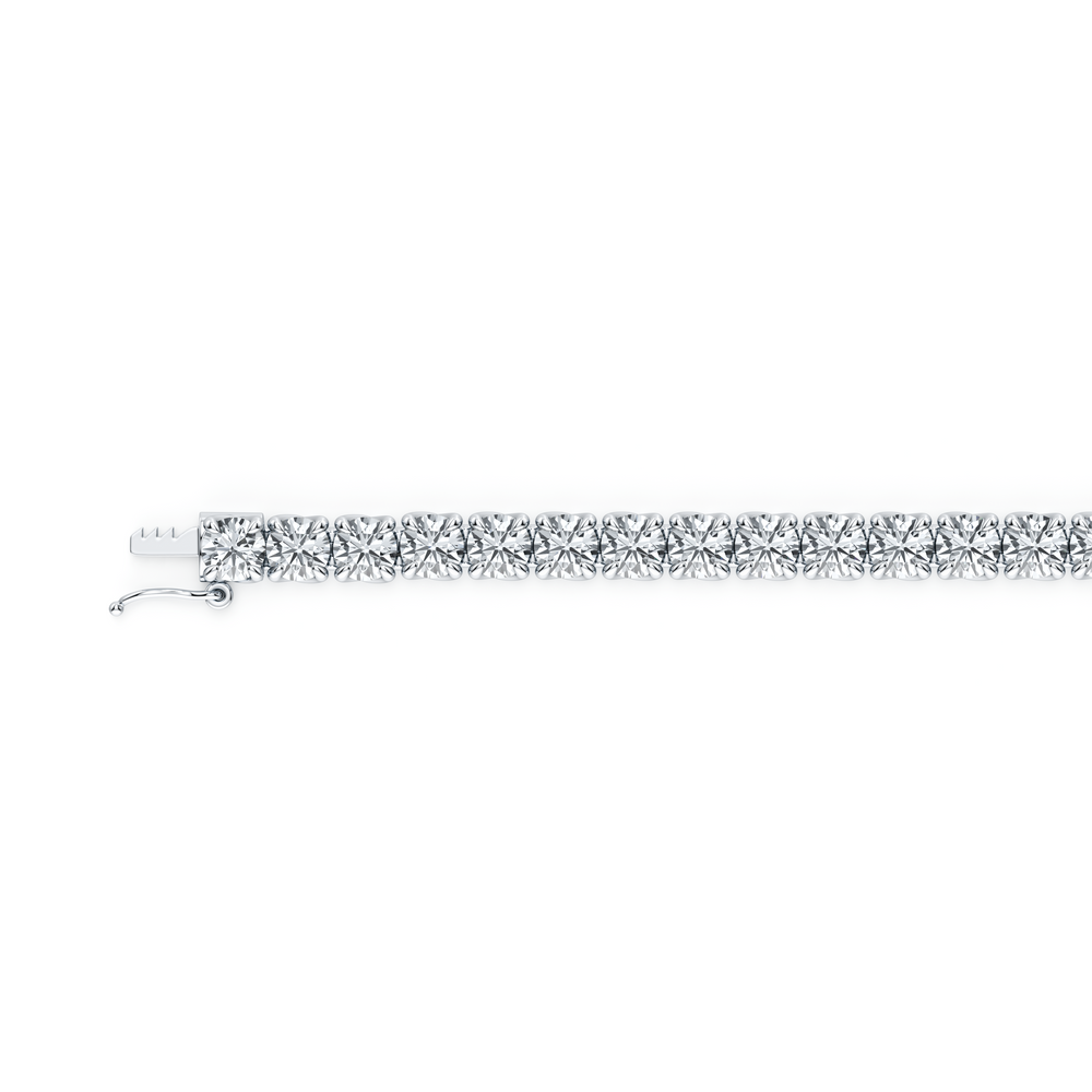 Elle Round Brilliant Lab Diamond Tennis Bracelet image 4