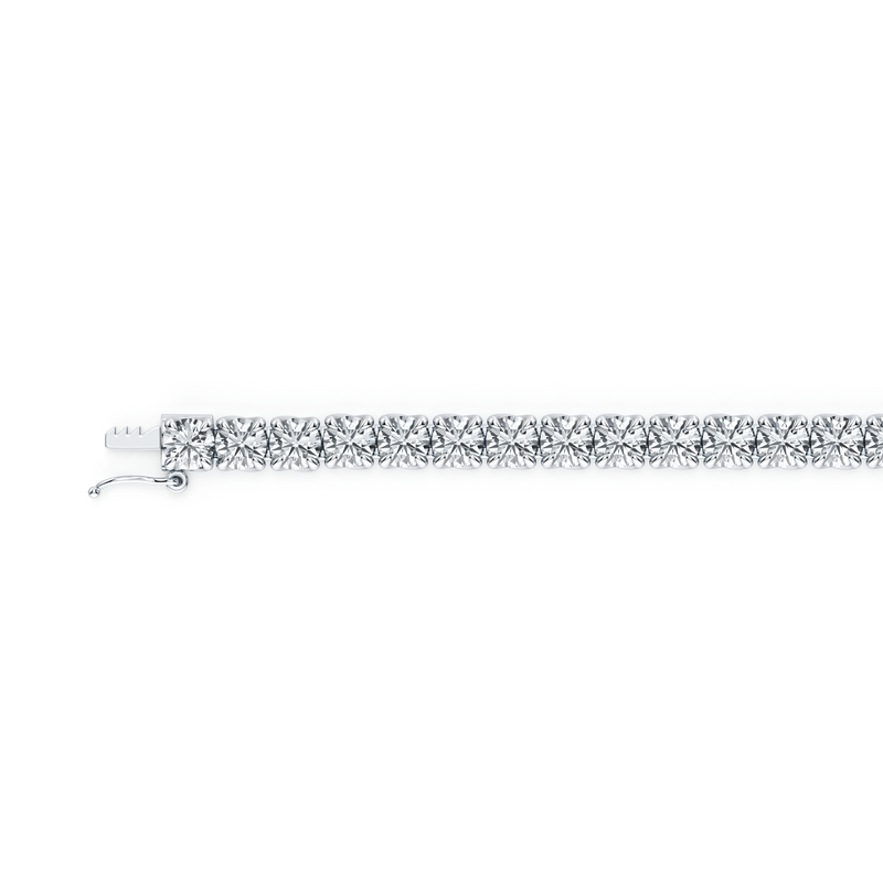 Elle Round Brilliant Lab Diamond Tennis Bracelet image 4